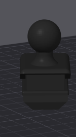 BLINDKAPPE FÜR VW GOLF MK2 MIT HANDYHALTERUNGVORRICHTUNG (KUGEL 8MM DURCHMESSER) – Bild 3