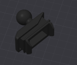 BLINDKAPPE FÜR VW GOLF MK2 MIT HANDYHALTERUNGVORRICHTUNG (KUGEL 8MM DURCHMESSER) – Bild 4